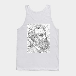 JULES VERNE pencil portrait .1 Tank Top